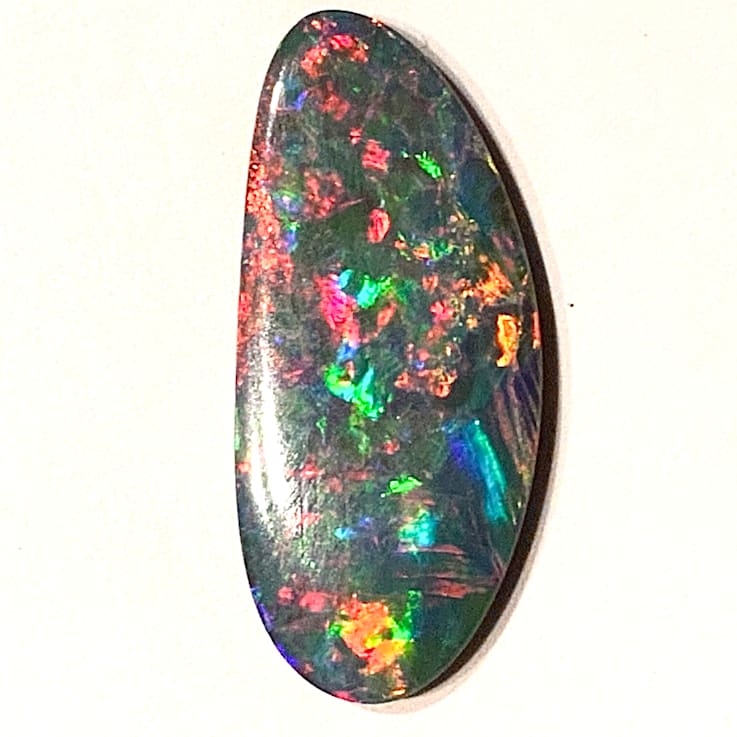 Opal on Ironstone 24x11mm Free-Form Doublet 7.36ct