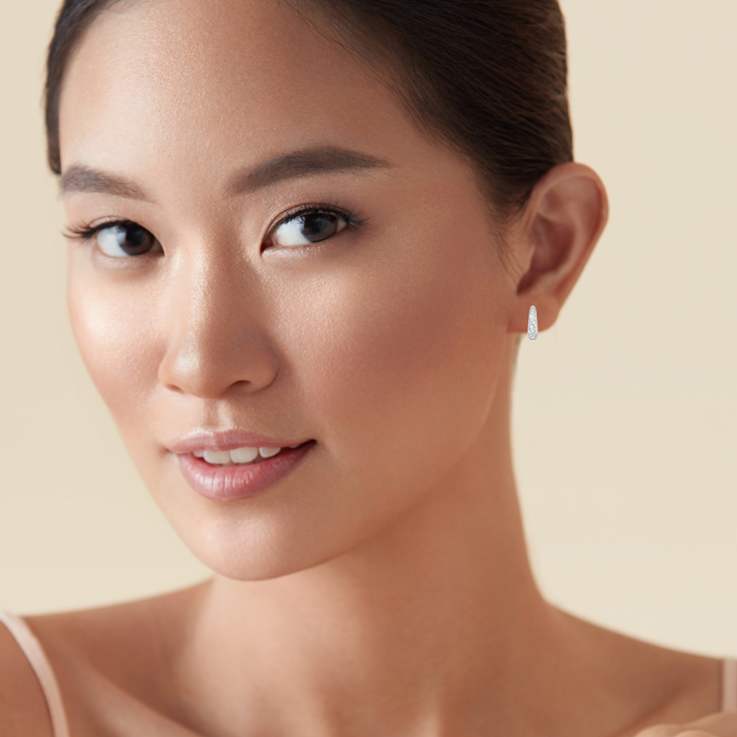 Rachel Zoe "Pave All Day" CZ 4-Piece Jewelry Set in Rhodium
Over Sterling Silver