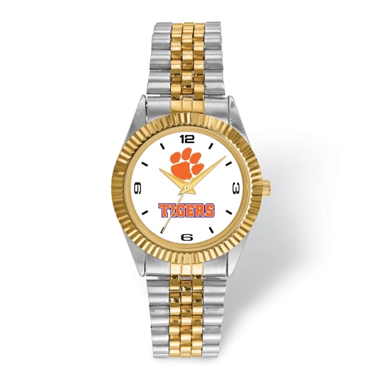 LogoArt Clemson University Pro Two-tone Gents Watch
