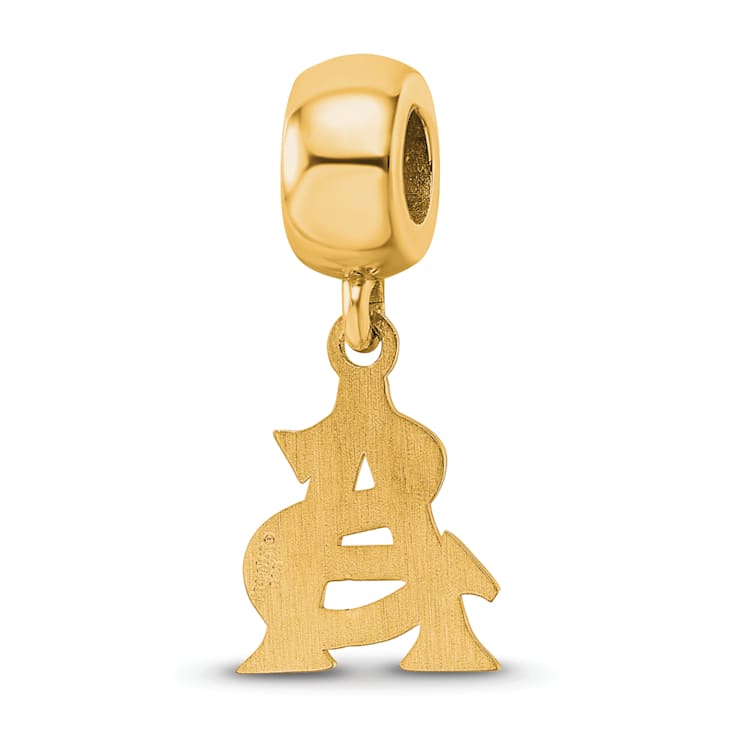 14K Yellow Gold Over Sterling Silver LogoArt Arizona State University
Small Dangle Bead