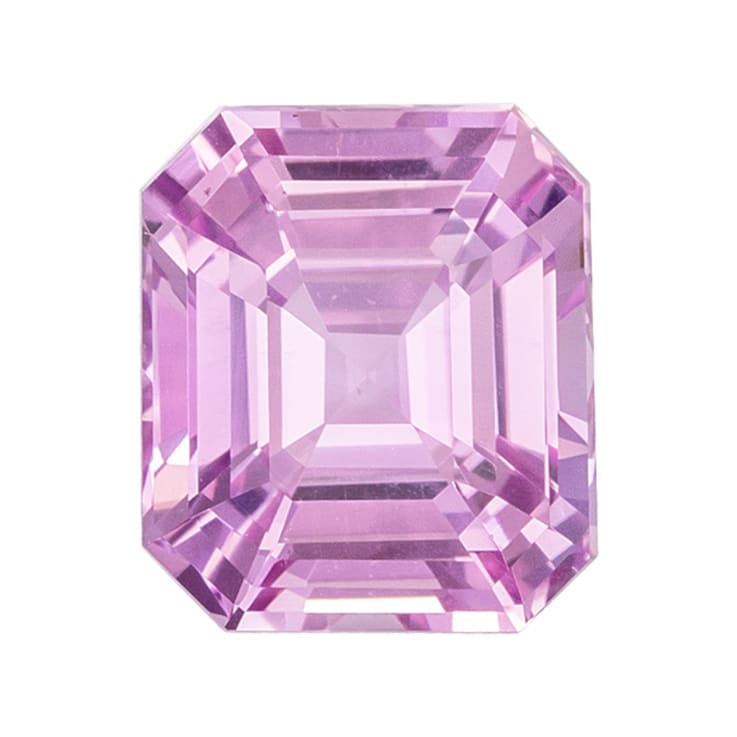 Pink Sapphire Loose Gemstone Unheated 7.4x6.39mm Emerald Cut 2.03ct