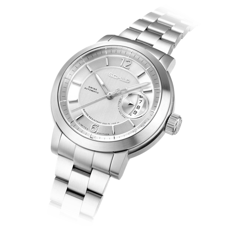 Schild Heinrich Minimal Swiss Silver Dial White Stainless Steel Band
Automatic Limited Edition Watch