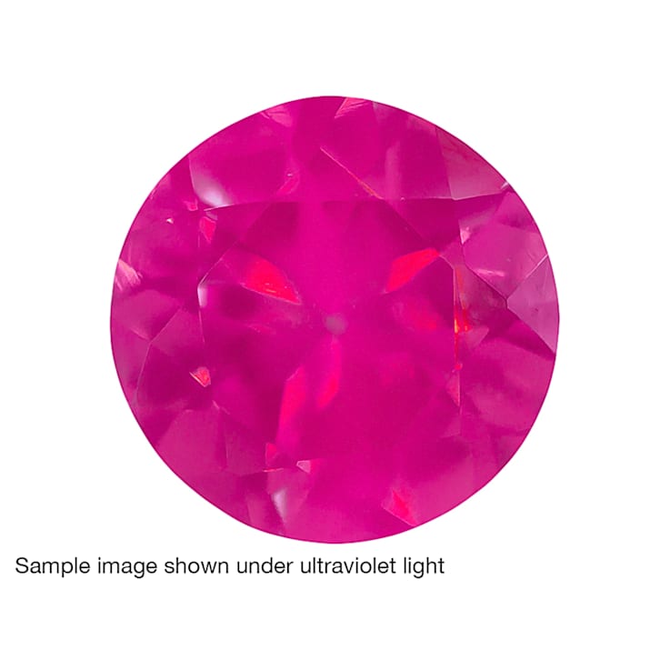 Pink Spinel Fluorescent 4mm Round .25ct