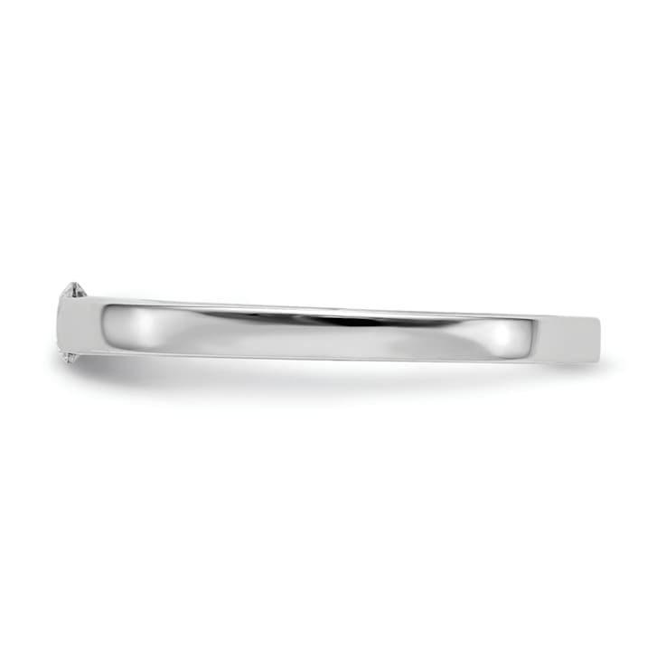 Rhodium Over 14K White Gold First Promise Diamond Promise/Engagement
Ring 0.10ctw