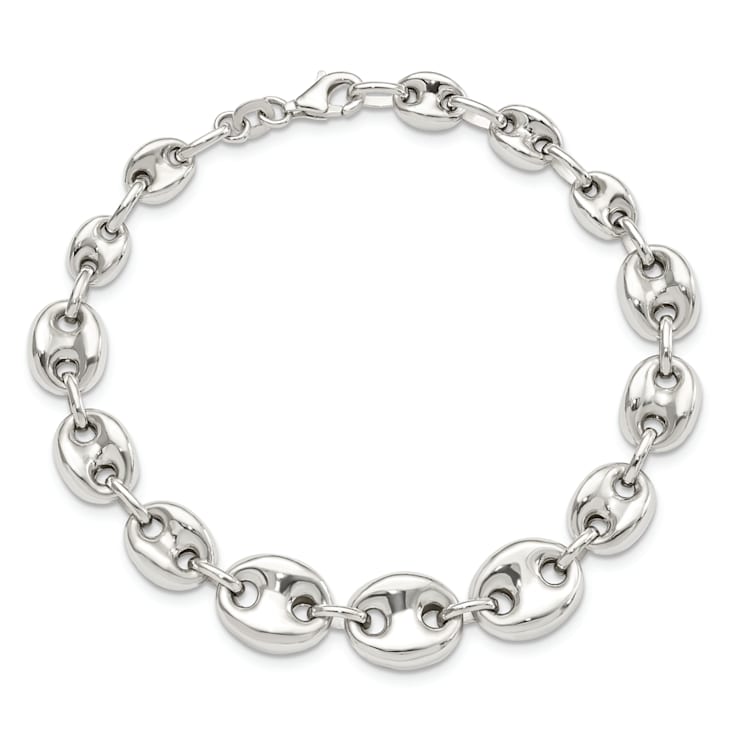 Sterling Silver Polished Fancy Link 7.5-inch Bracelet