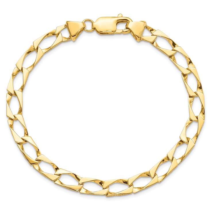 10k Yellow Gold 5.75 Fancy Link Bracelet