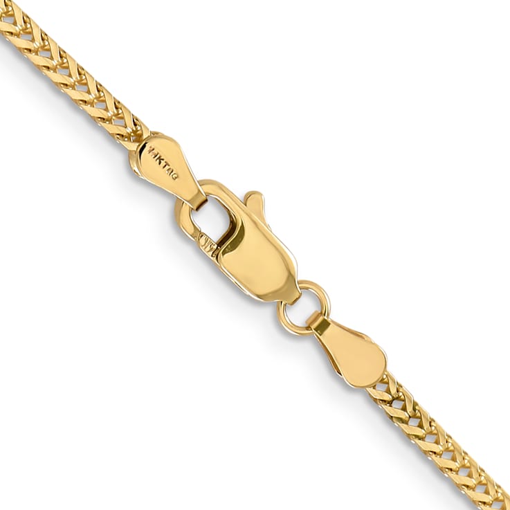 14K Yellow Gold 2mm Franco Chain Necklace