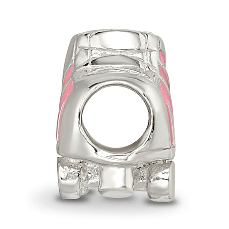 Sterling Silver Enameled Rollerskate Bead