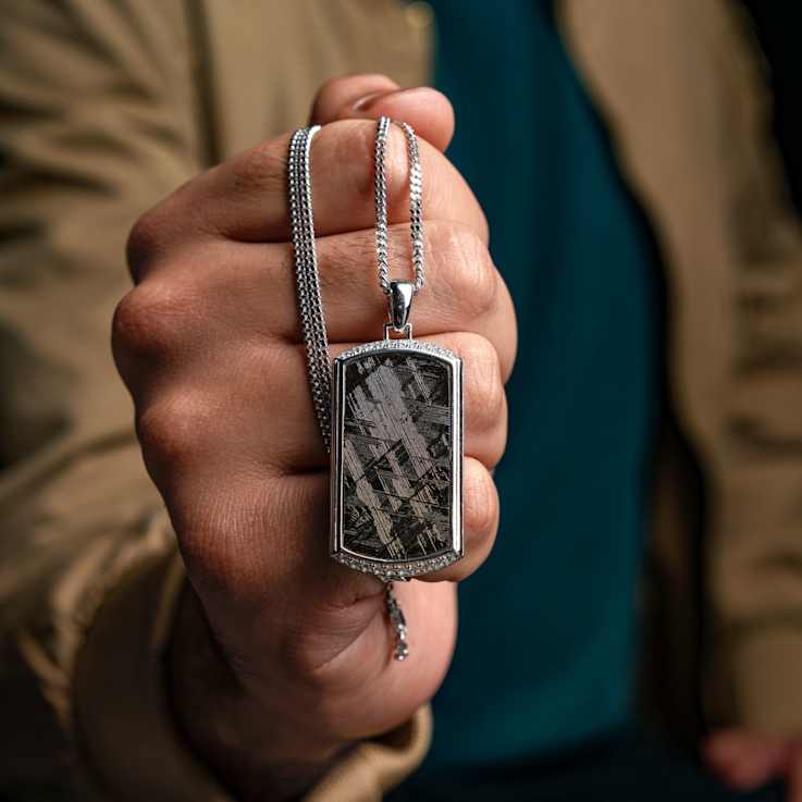 Vezeto Dog Tag Slate Black Meteorite