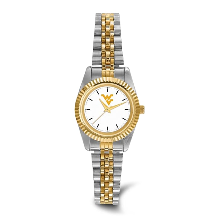 LogoArt West Virginia University Pro Two-tone Ladies Watch