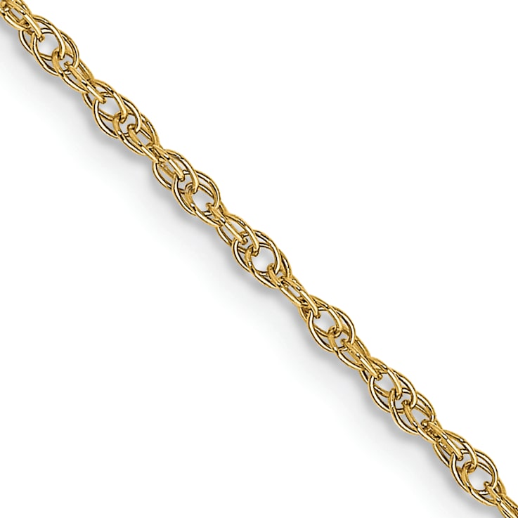 14k Yellow Gold 1.15mm Solid Cable 24 Inch Chain