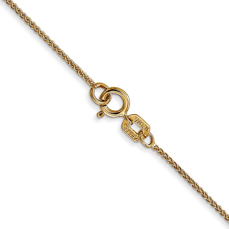 14k Yellow Gold 0.85mm Solid Spiga 30 Inch Chain