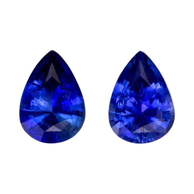 Sapphire 7x5mm Pear Shape Matched Pair 1.33ctw