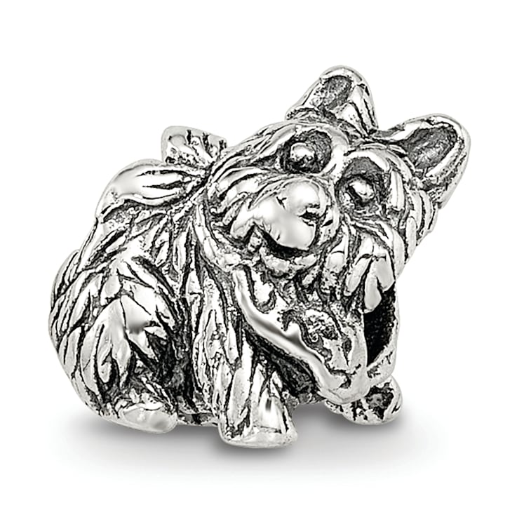 Sterling Silver Dog Bead