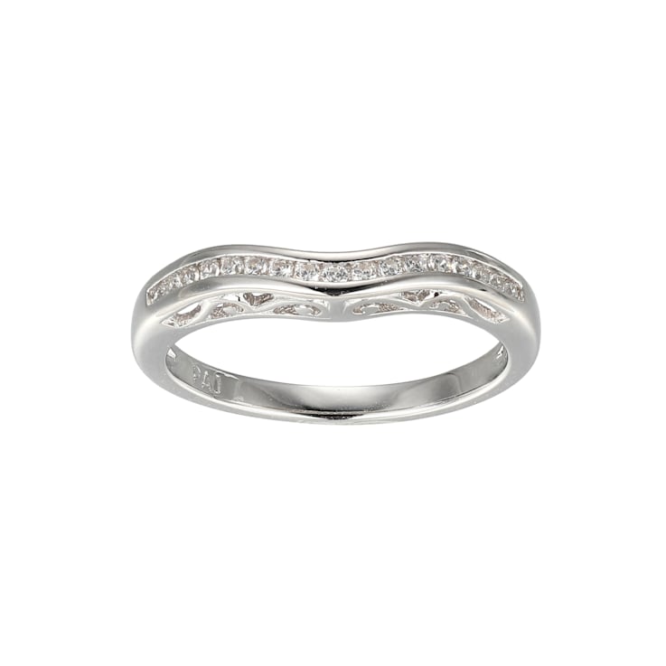 White Cubic Zirconia Rhodium Over Sterling Silver 3 Pieces Bridal Set
Rings 4.28ctw