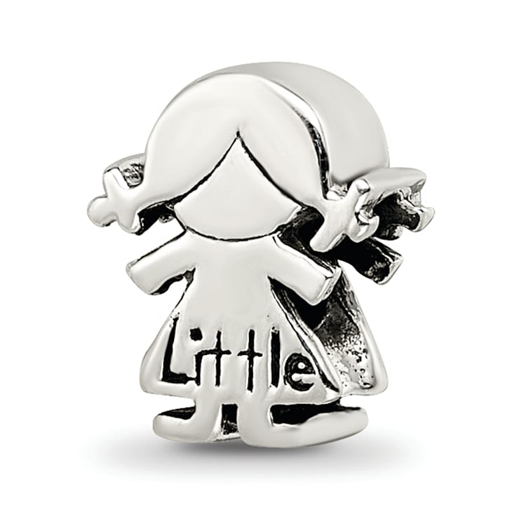 Sterling Silver Little Sister Girl Bead