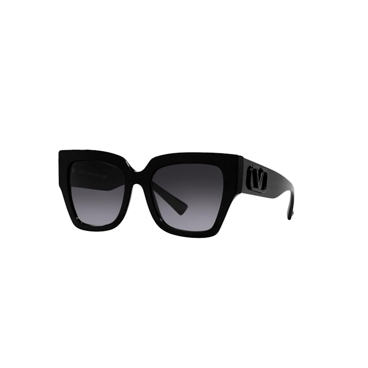 Valentino Garavani V Logo Black Square Frame Sunglasses 163Q6A