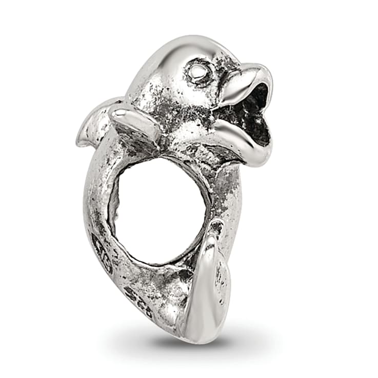 Sterling Silver Dolphin Bead