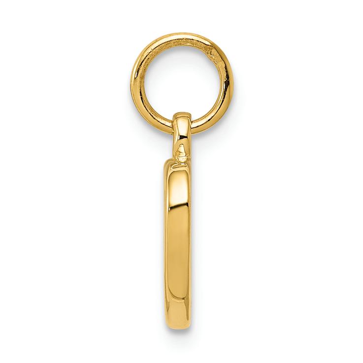 14k Yellow Gold Polished Cut-out Heart Pendant
