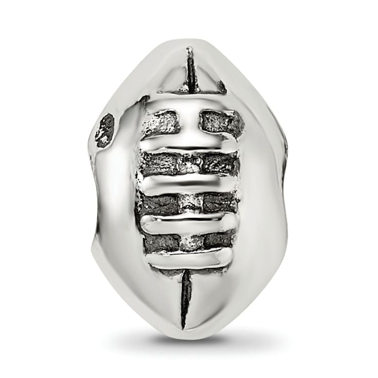 Sterling Silver Football Bead