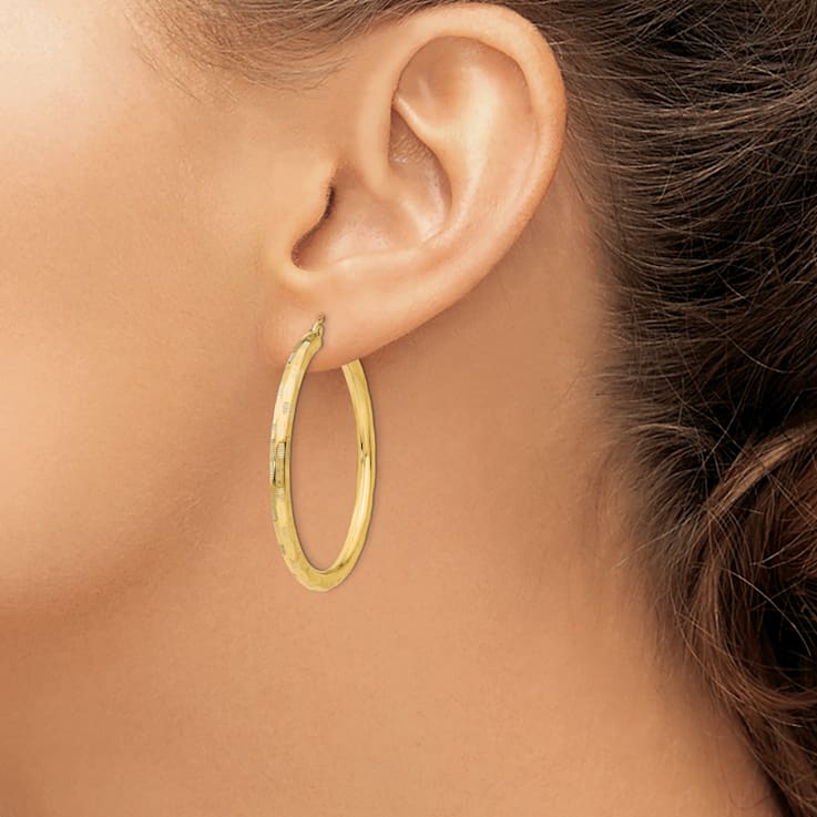 [LLOYD] 10K GOLD☆Teppa Cut Stone Daily Basic Earrings 14K Yellow Gold Pyramid Stud Earrings @ $350. Shop Earrings