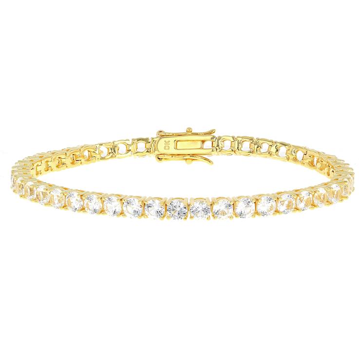 Lab Sapphire Tennis Bracelet