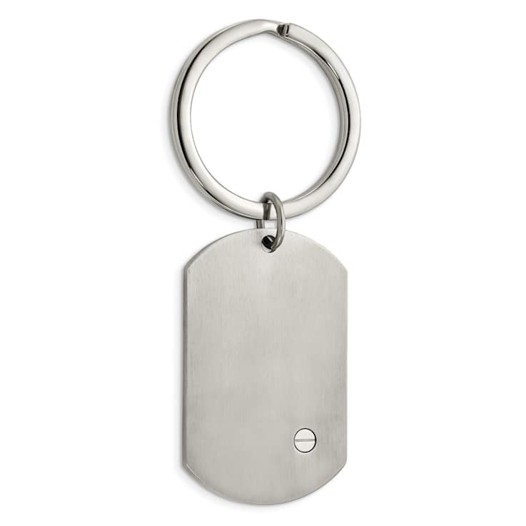 Stainless Steel Brushed and Polished Bracelet, Money Clip and Key Ring Set