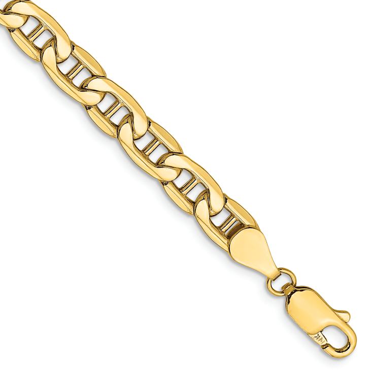 10k Yellow Gold 5.5mm Mariner Link Bracelet