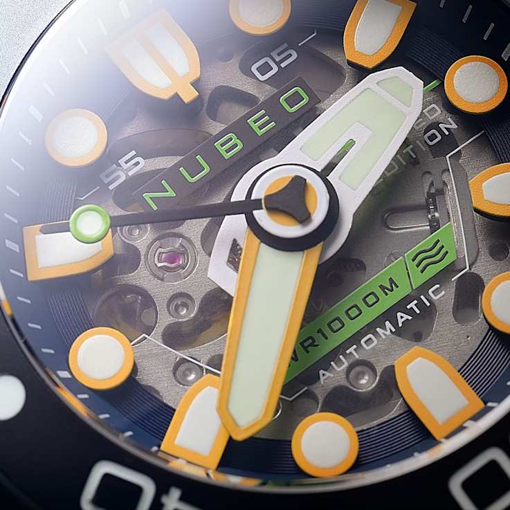 Nubeo Ventana Skeleton Automatic Blue Dial Blue Stainless Steel Band
Limited Edition Watch