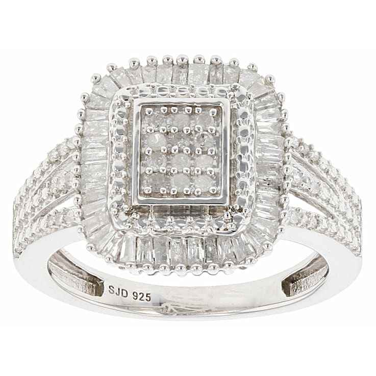 White on sale diamond rhodium