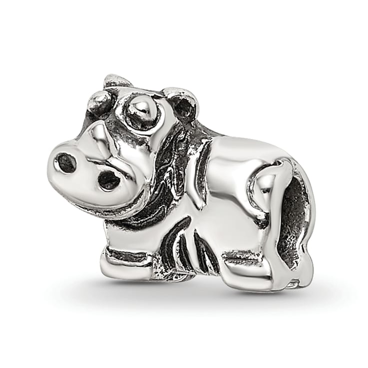 Sterling Silver Rhino Bead