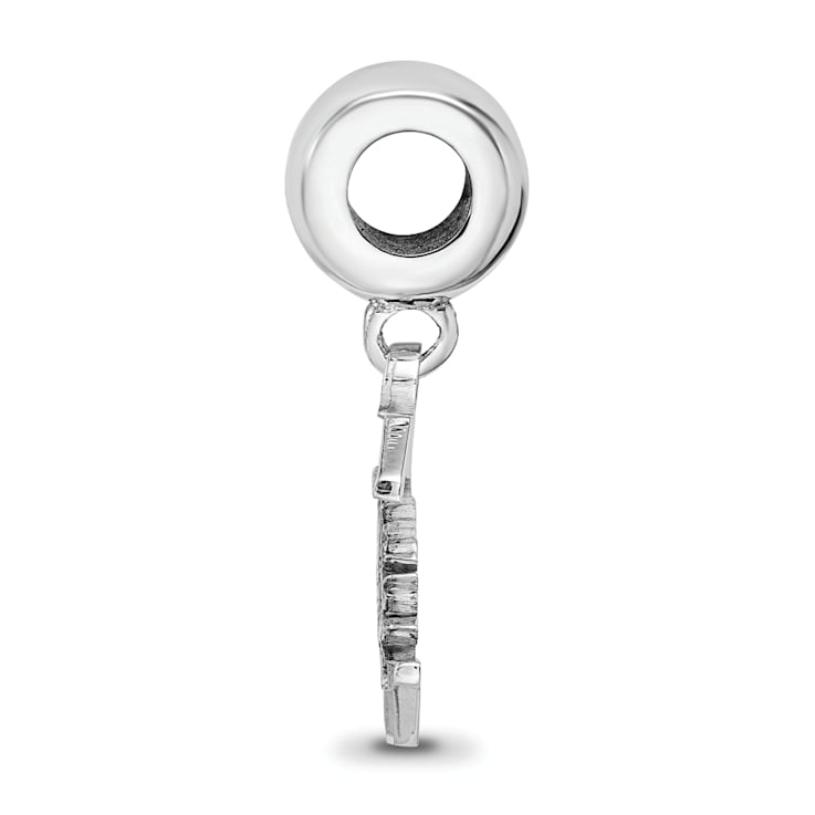 Sterling Silver Rhodium-plated LogoArt University of South Carolina
Small Dangle Bead
