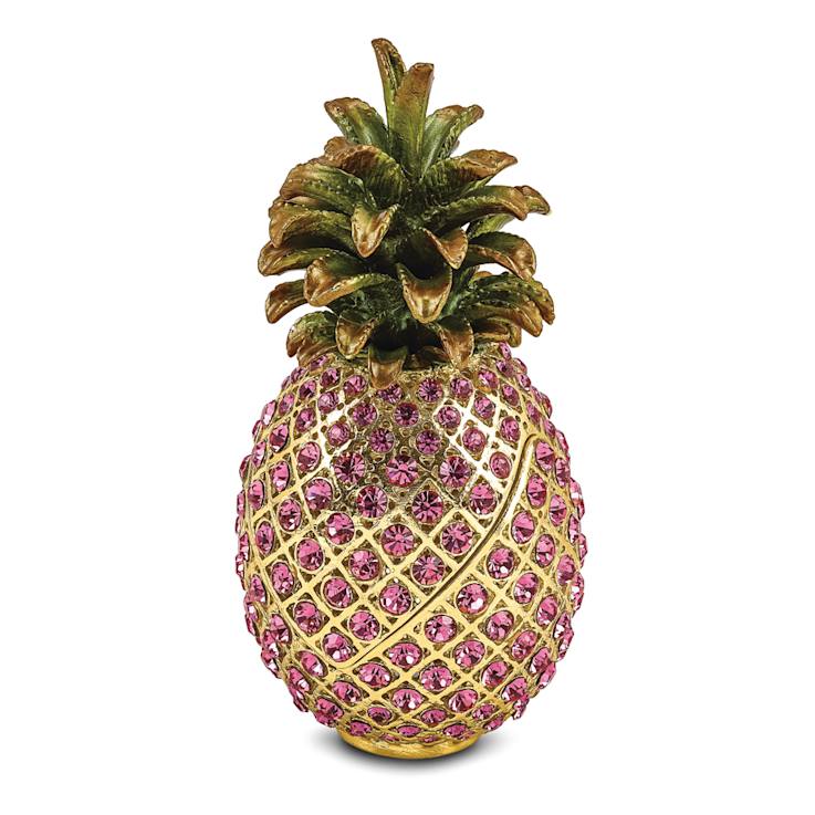 FRIENDSHIP & HOSPITALITY Pink Pineapple Trinket Box