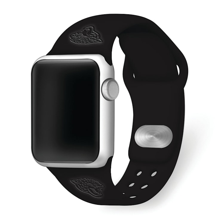 Gametime Jacksonville Jaguars Debossed Silicone Apple Watch Band 38/40mm
M/L. Watch not included.