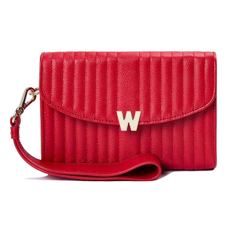 Mimi Red Crossbody Bag with Wristlet