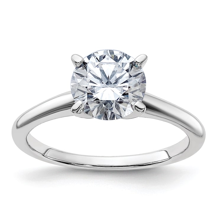 Rhodium Over 14K White Gold 1 3/4 ct. D E F Pure Light Round