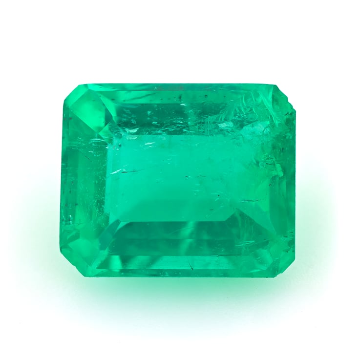 Zambian Emerald 5.6x4.6mm Emerald Cut 0.58ct