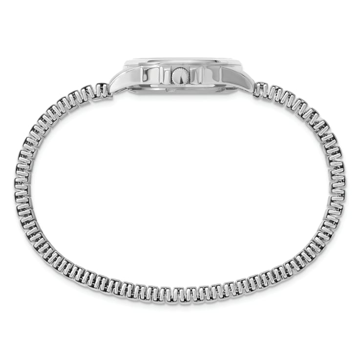 Ladies Charles Hubert Titanium Black Dial Expansion Band Watch