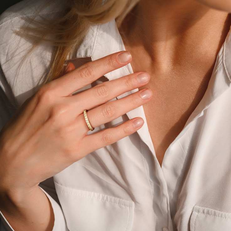 Peridot 10K Yellow Gold Ring 1.24ctw