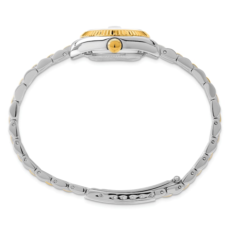 Ladies Charles Hubert Two-tone Stainless Band Silver-White Dial Watch