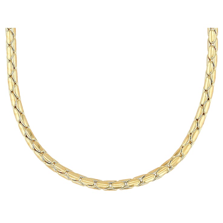 Cardano ChaIn Necklace 18K Gold Over Bronze 24"