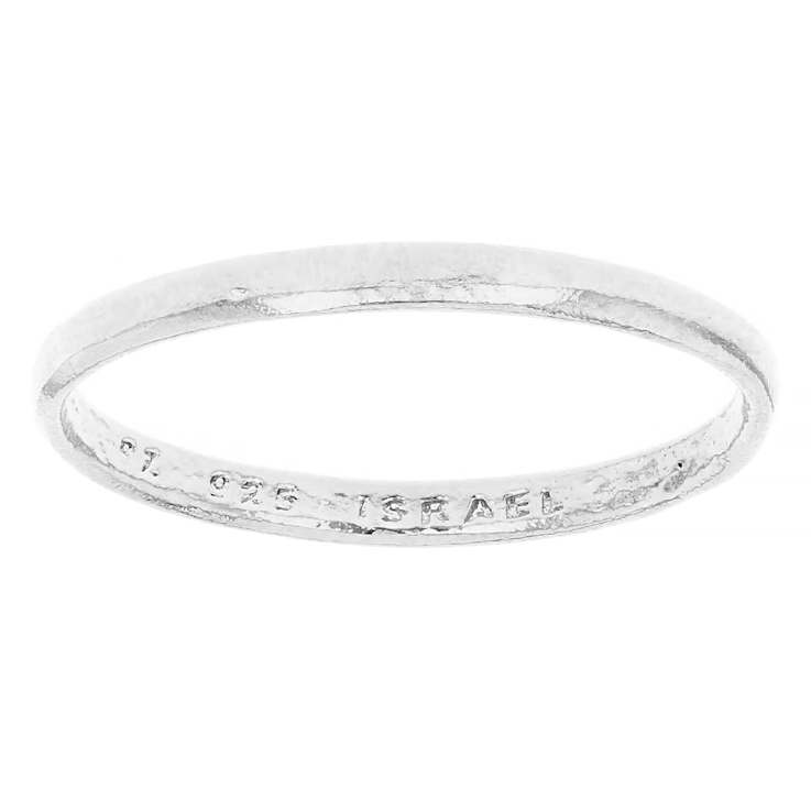 Tri-Tone Stacking Set Of 8 Band Rings In Sterling Silver