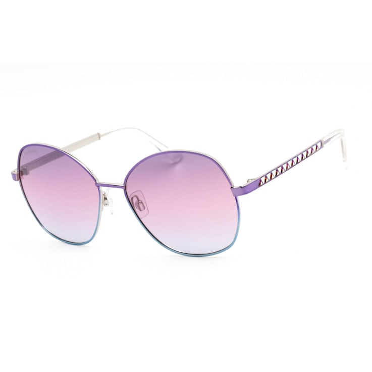 Swarovski Violet and Blue Frame / Violet Lens Sunglasses