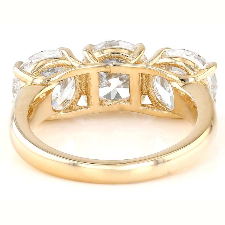 Lab-Grown Diamond Three-Stone Ring In 14K Gold 3.00ctw
