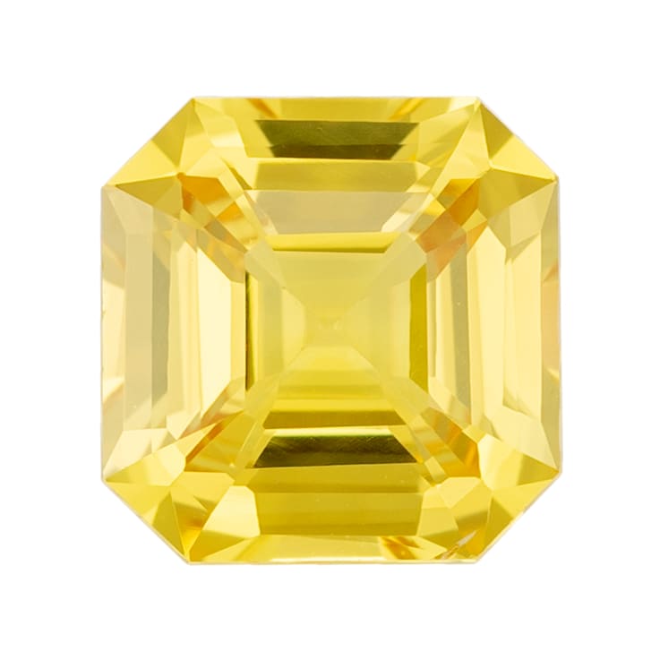 Yellow Sapphire Unheated 6.57mm Emerald Cut 1.51ct