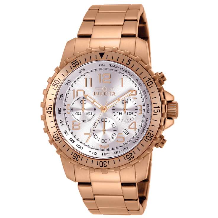 Invicta Specialty 45mm White Dial Stainless Steel Band Quartz Watch