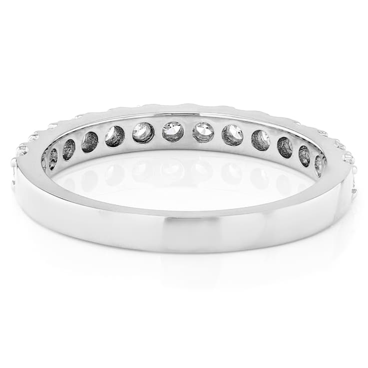 Lab-Grown Diamond Band Ring In 14K White Gold 0.50ctw