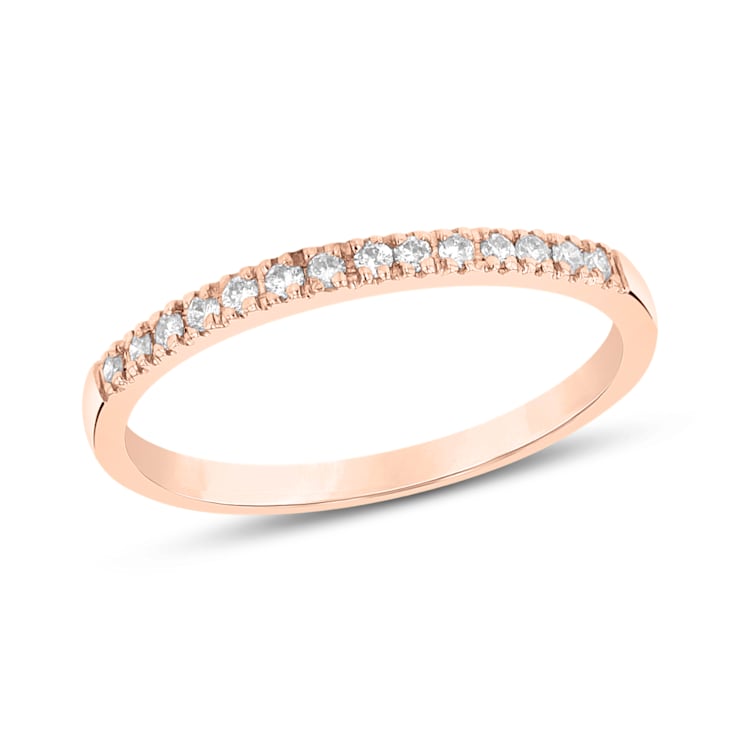 0.15ctw Diamond Band Ring in 14k Rose Gold
