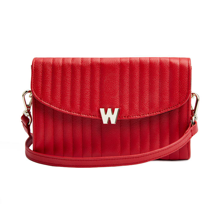 Mimi Red Crossbody Bag with Wristlet