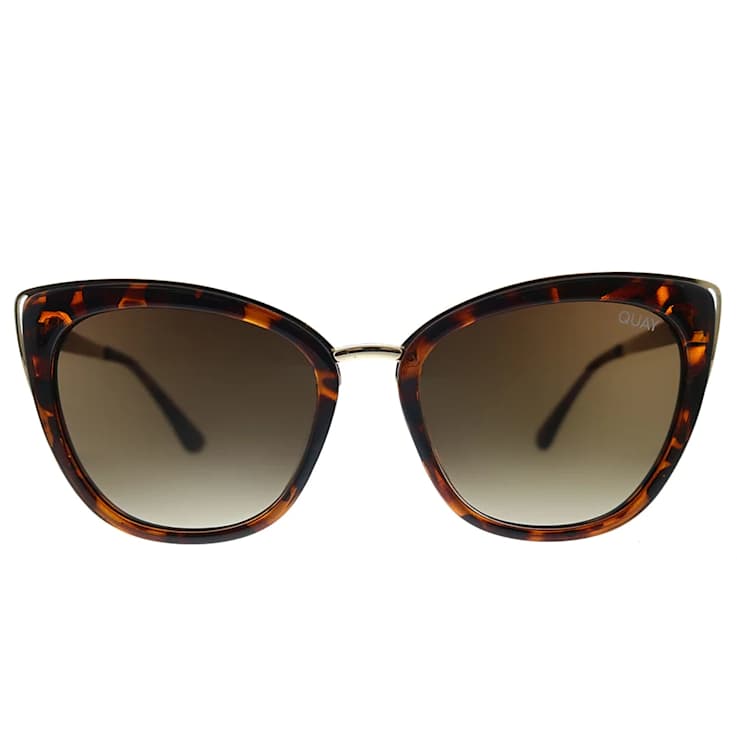 Quay Honey Tortoise Cat Eye Frame / Brown Lenses Sunglasses